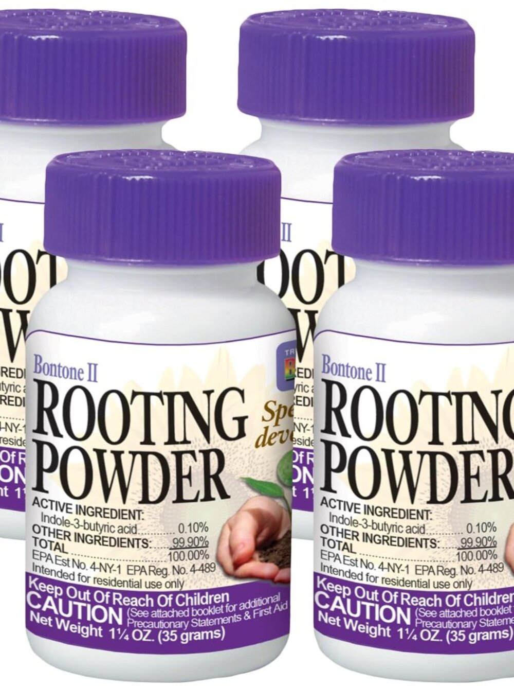 Bontone II Rooting Powder, 1.25 oz Ready-to-Use Dust for Houseplants and Transpl